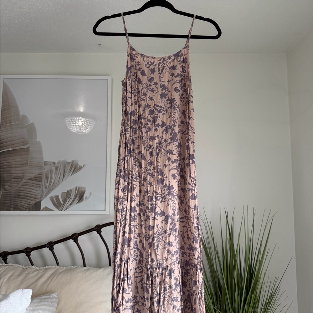 a new day Pink and Purple Floral Maxi Dress